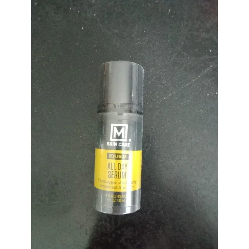 M Skin Care Replenish All Day Facial Serum for Men Antioxidant Rich Vitamin-E